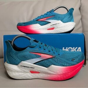 Brooks Hyperion Max 2 Blue White Pink Athletic Running Shoes Women’s Size 8.5